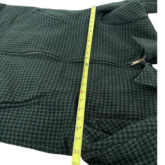 VTG Woolrich Mens 1960s Wool Fleece Lined Plaid Chore Jacket Size L Green RARE - Picture 11 of 12
